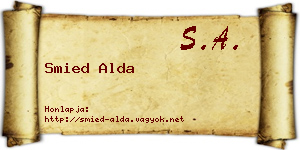 Smied Alda névjegykártya